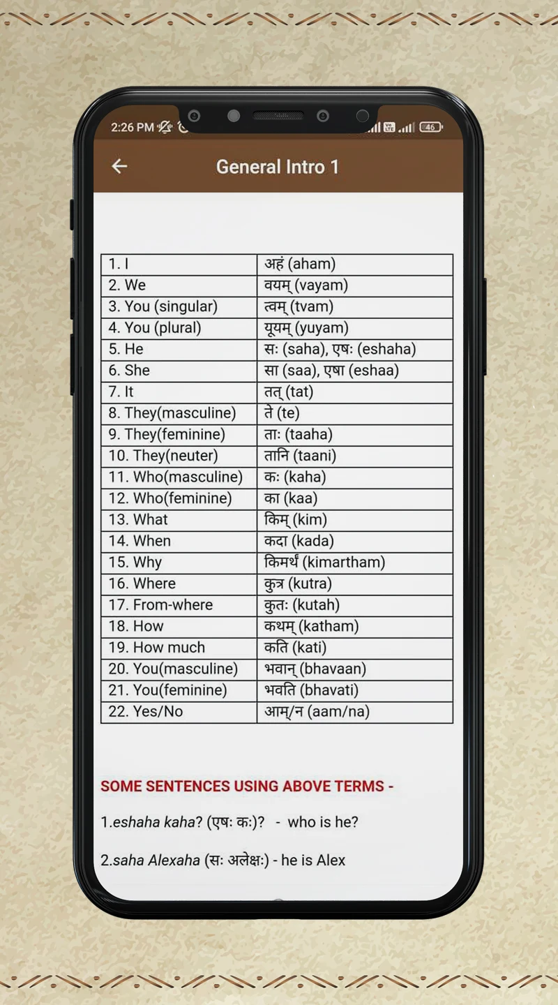 Learn Sanskrit- Speak Sanskrit screenshot